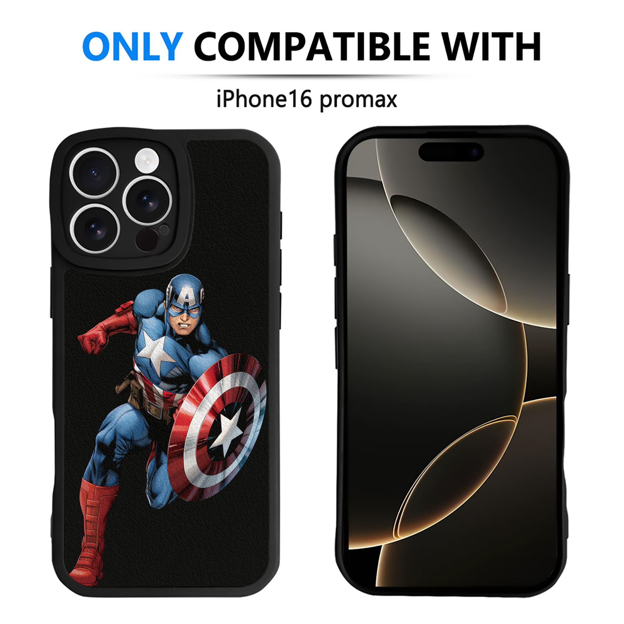 （画像用） アベンジャーズ The Avengers 【iPhone 16シリーズ対応】シリコンスマホケース（レザー調） 材質：シリコン